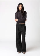 swatch_Charcoal mod ref brooks high neck cardigan