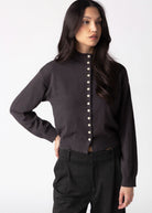 swatch_Charcoal mod ref brooks high neck cardigan