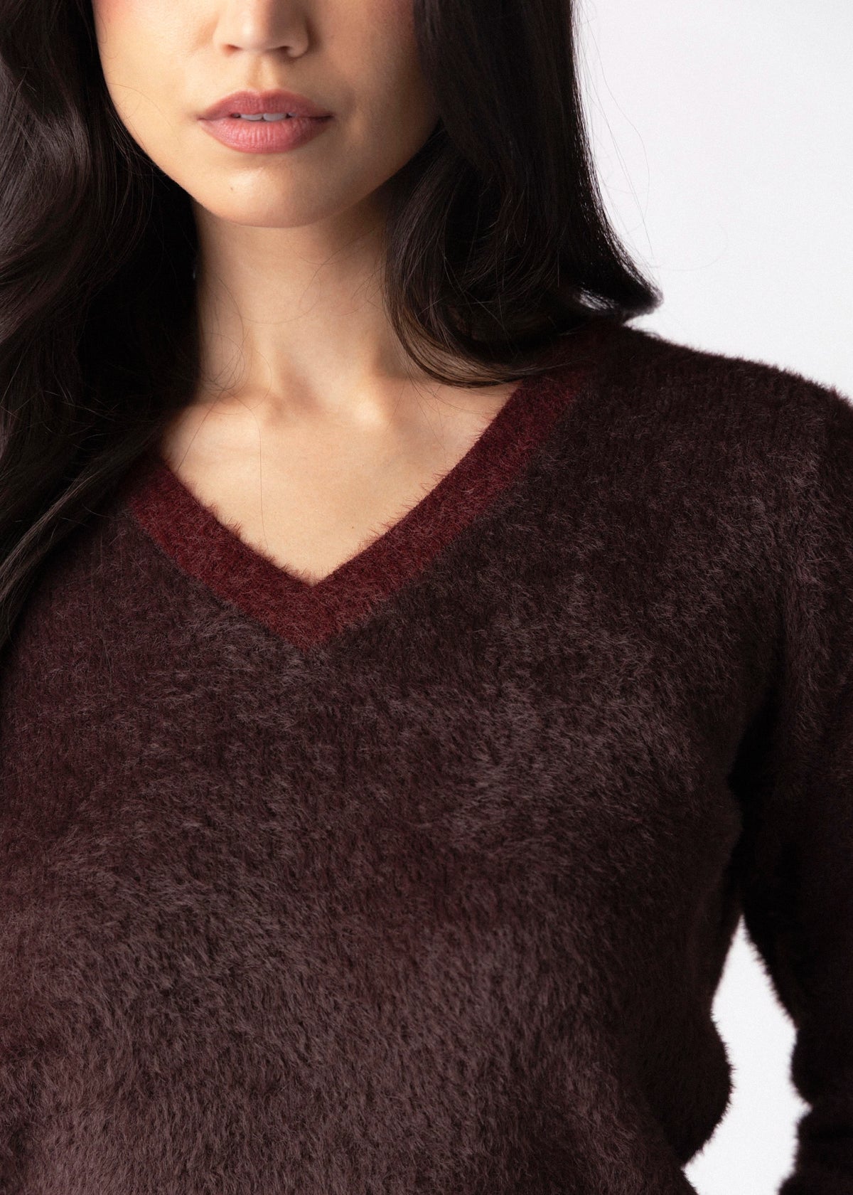 swatch_Fudge rino and pelle keath v-neck sweater