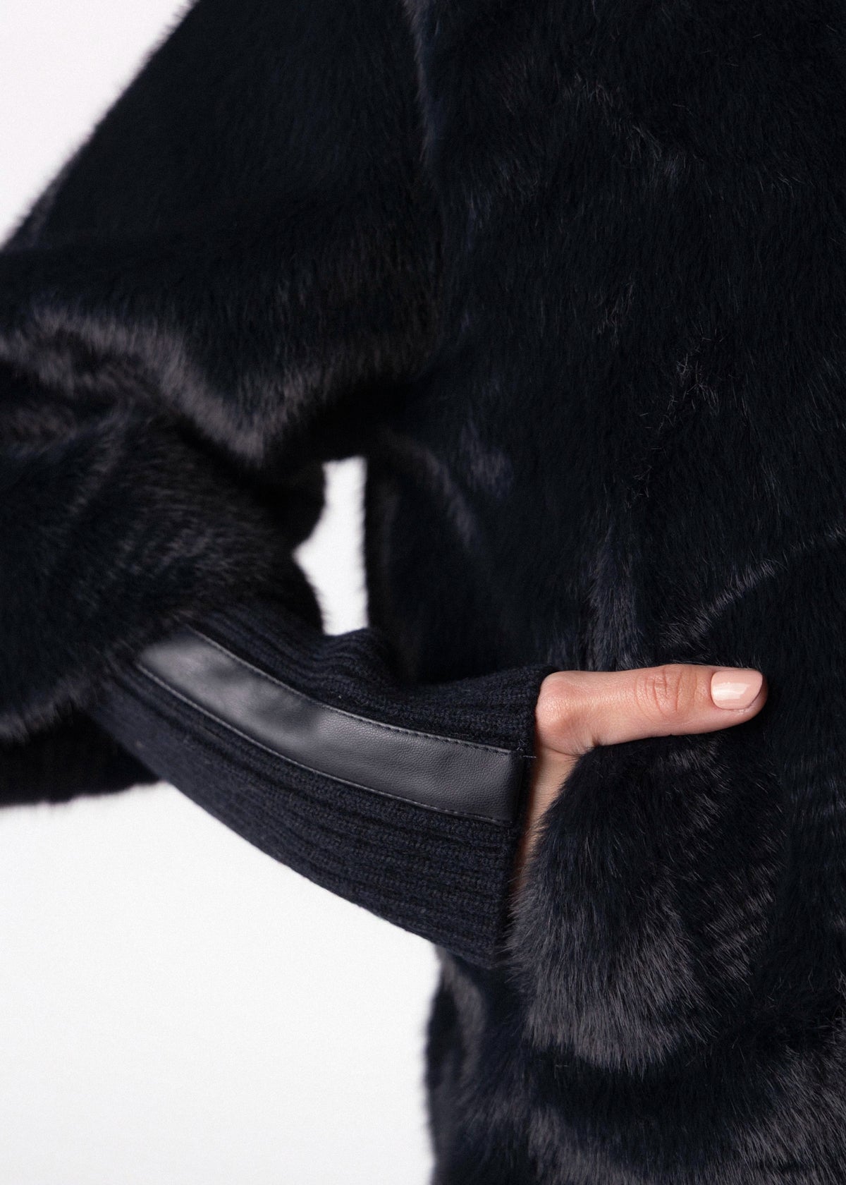 swatch_Dark Navy rino and pelle nesrin faux fur jacket