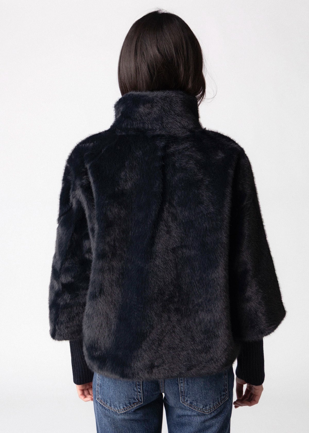 swatch_Dark Navy rino and pelle nesrin faux fur jacket