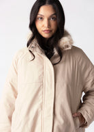 swatch_Oat rino and pelle nanne faux fur collar jacket