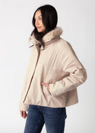 swatch_Oat rino and pelle nanne faux fur collar jacket