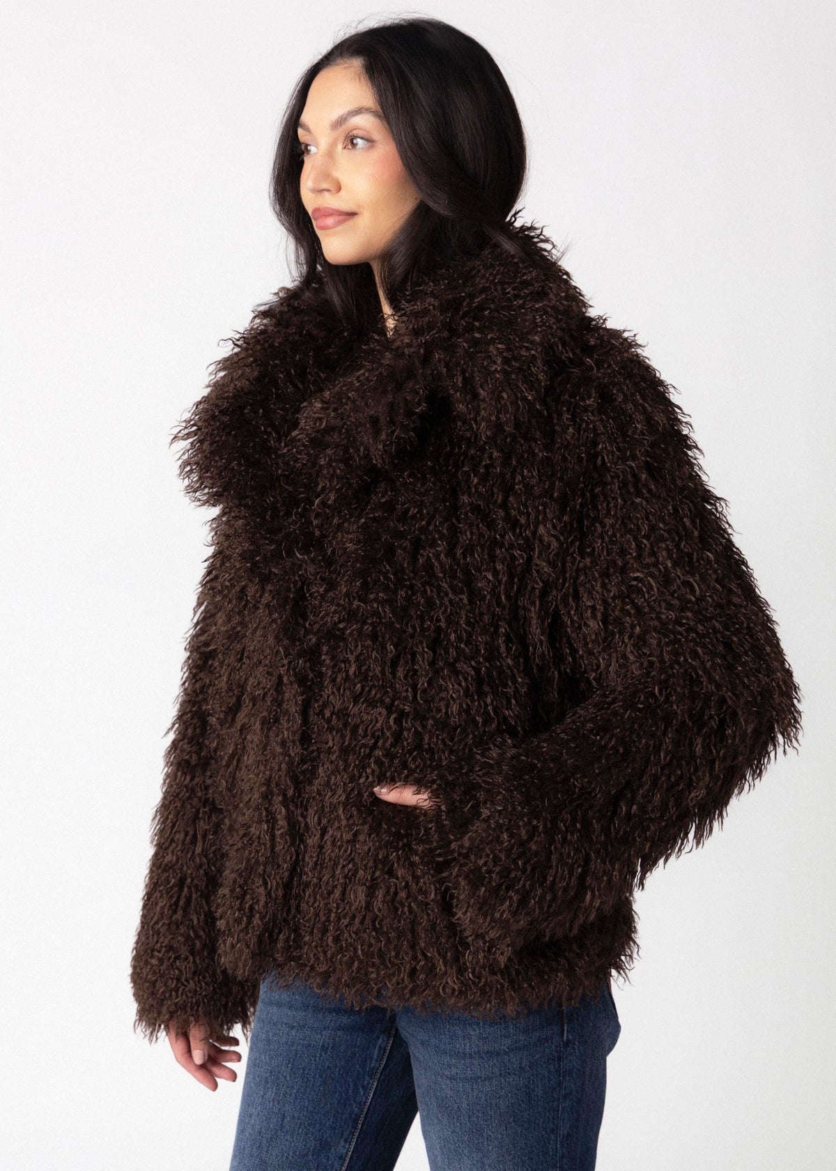 swatch_Coffee Roast rino and pelle lias faux fur jacket
