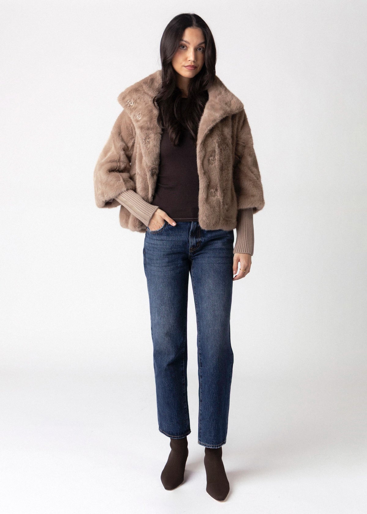 swatch_Mocha Latte rino and pelle nesrin faux fur jacket