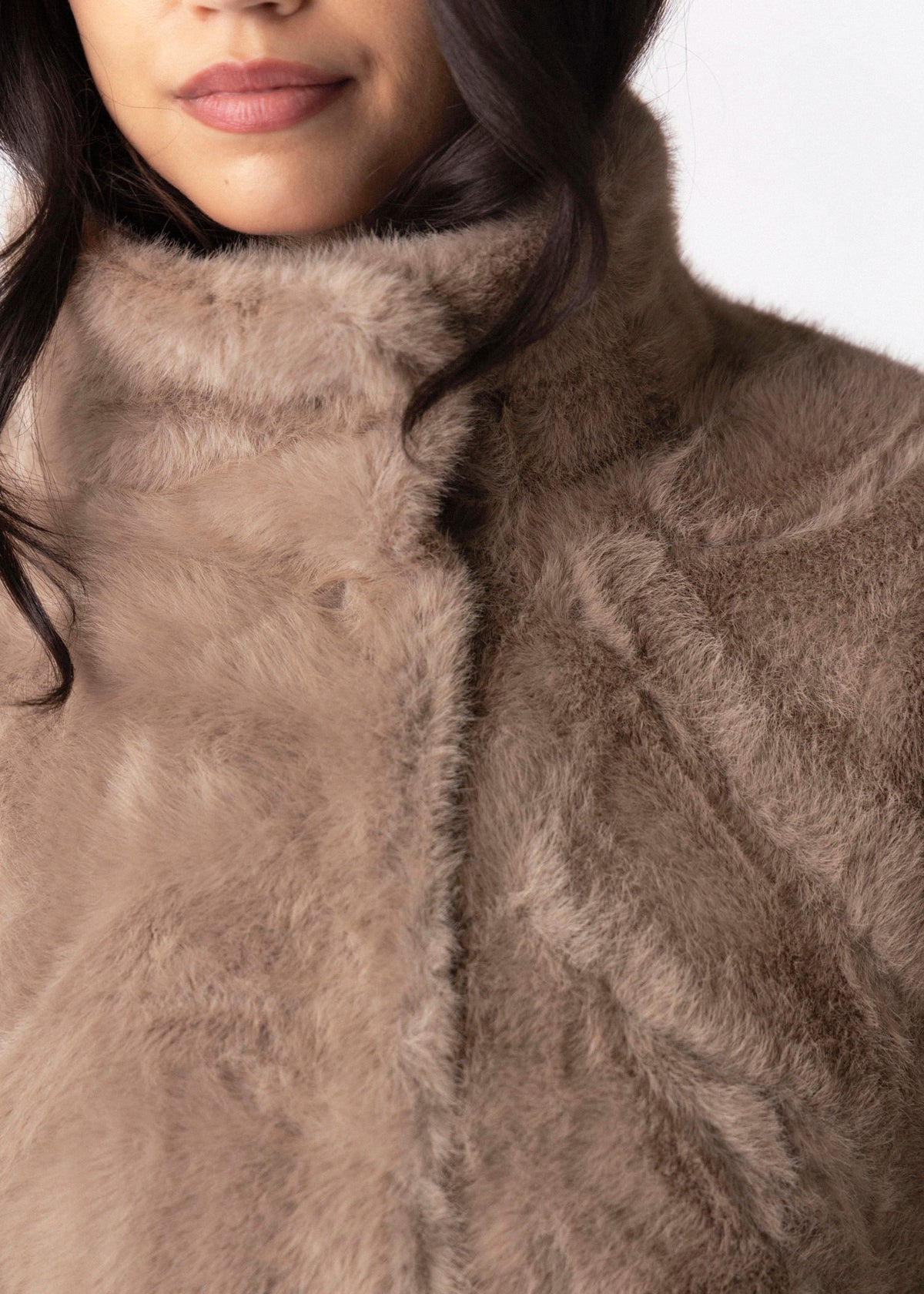 swatch_Mocha Latte rino and pelle nesrin faux fur jacket