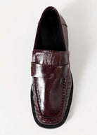 swatch_Wine Patent tony bianco grand patent leather loafer