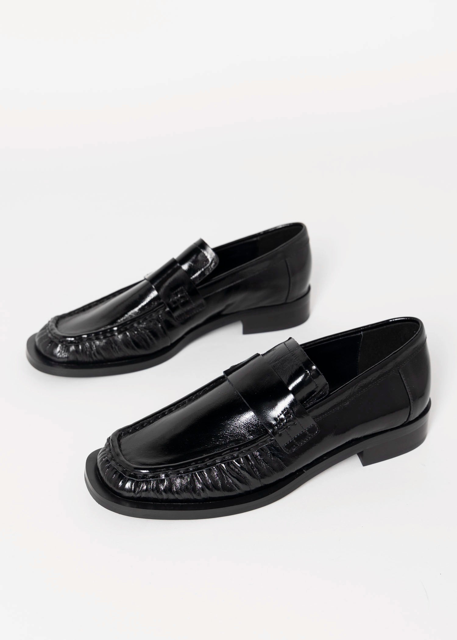 swatch_Black Patent tony bianco grand patent leather loafer