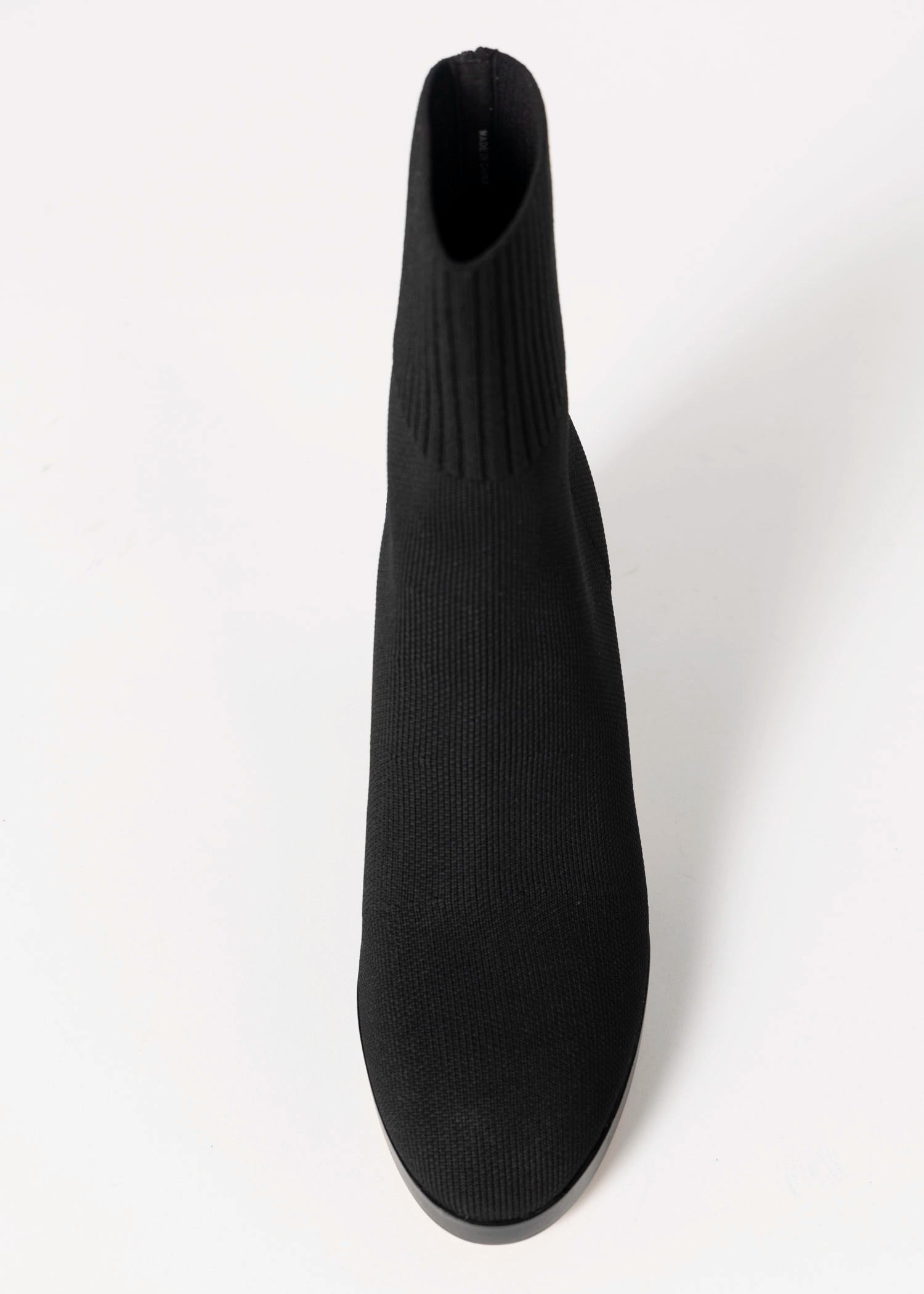swatch_Black pelle moda vonni stretch fabric bootie