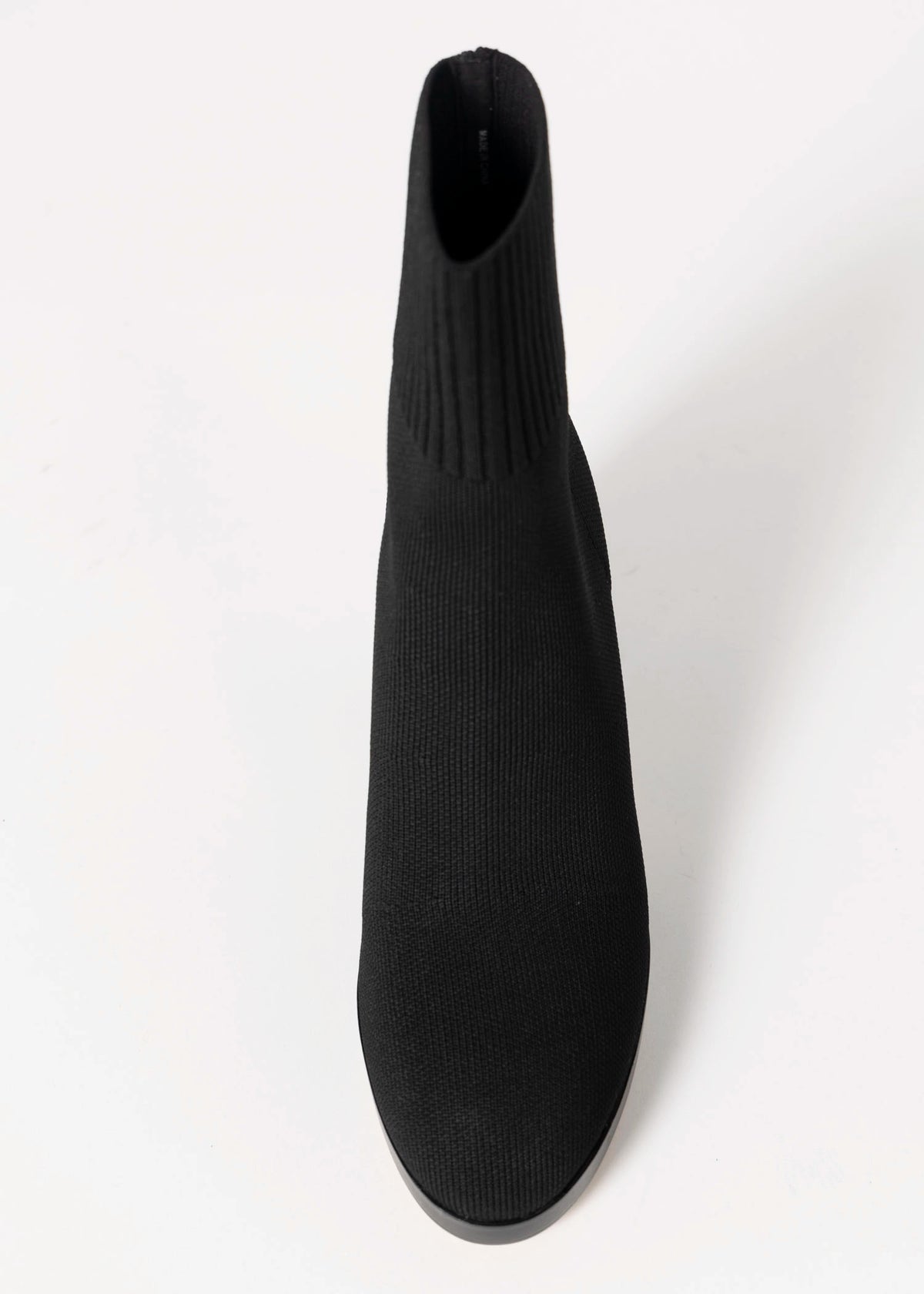 swatch_Black pelle moda vonni stretch fabric bootie