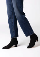 swatch_Black pelle moda emeli stretch knit bootie