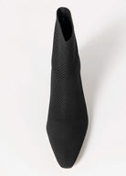 swatch_Black pelle moda emeli stretch knit bootie