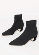swatch_Black pelle moda emeli stretch knit bootie