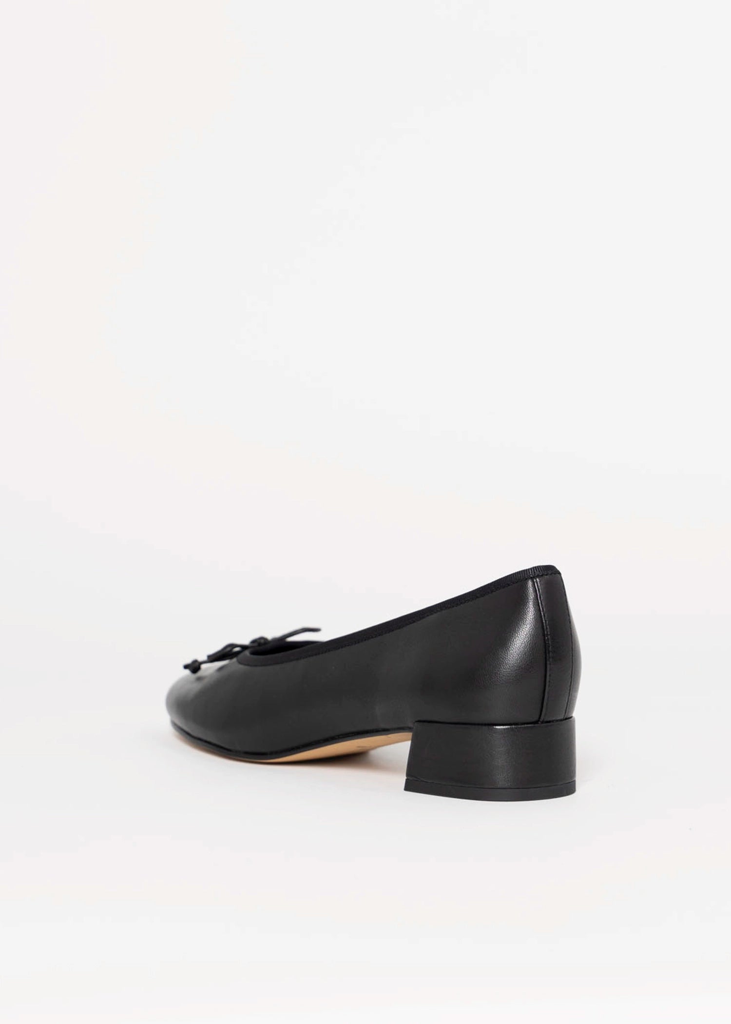 swatch_Black Leather dolce vita ritla mid heel ballet