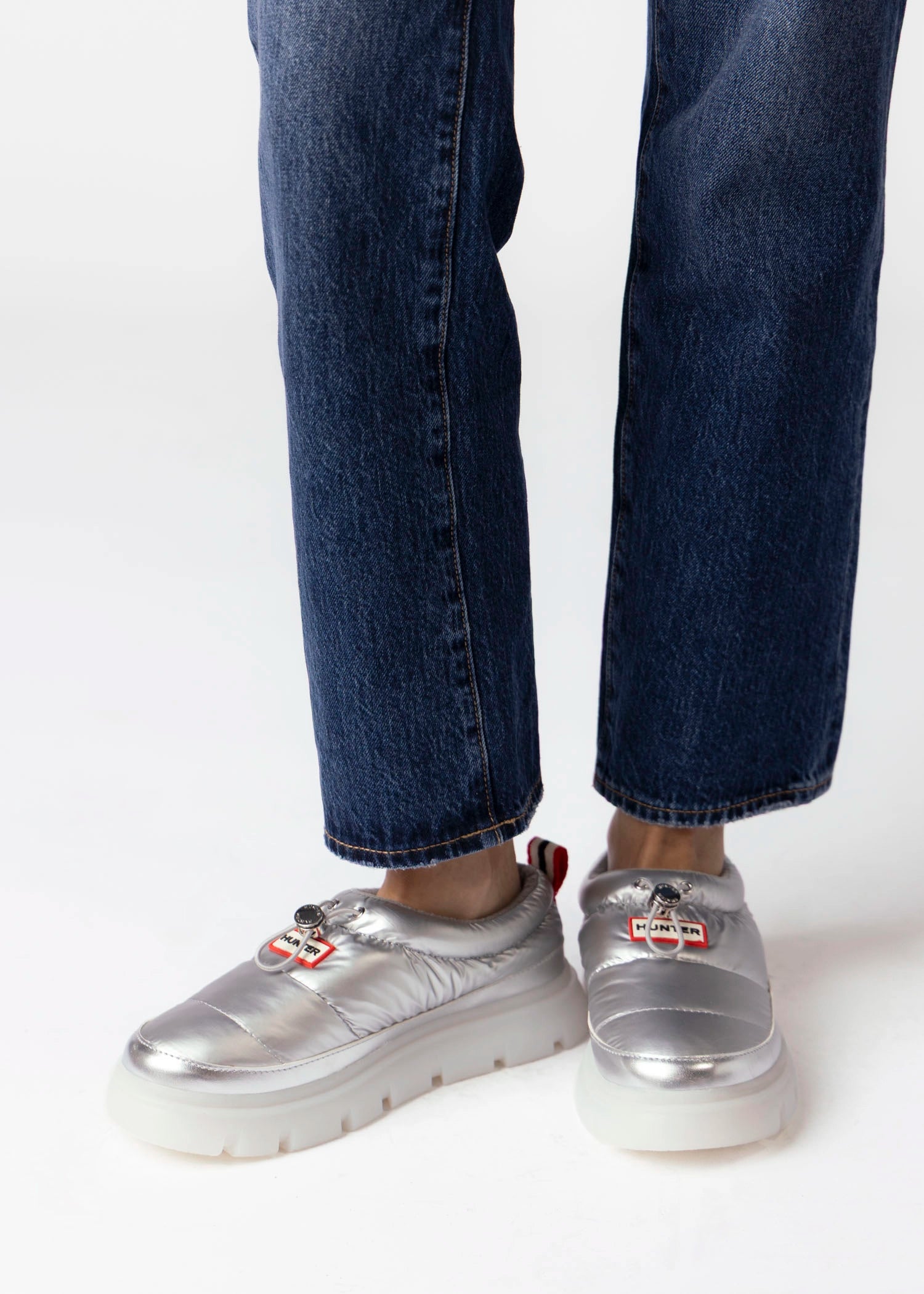 swatch_Silver hunter boots madi 5 nylon puffer booties