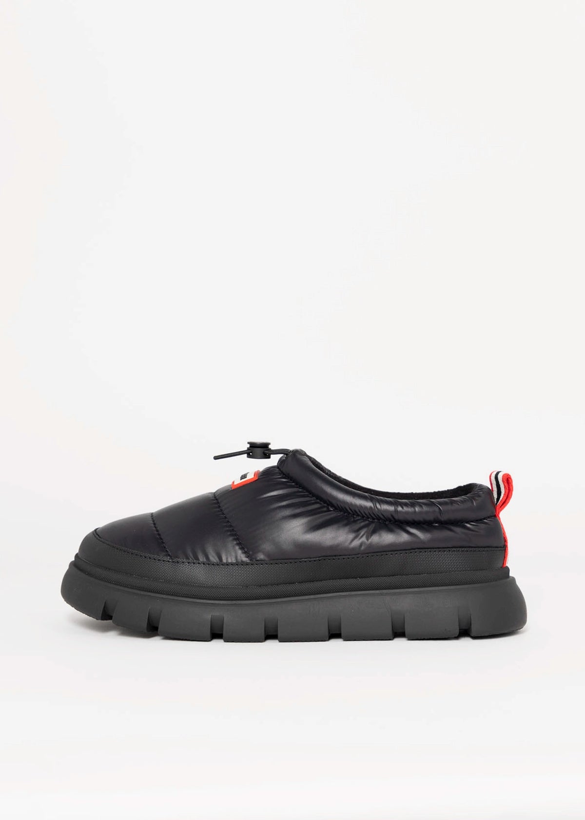 swatch_Black hunter boots madi 5 nylon puffer booties