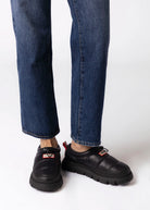 swatch_Black hunter boots madi 5 nylon puffer booties