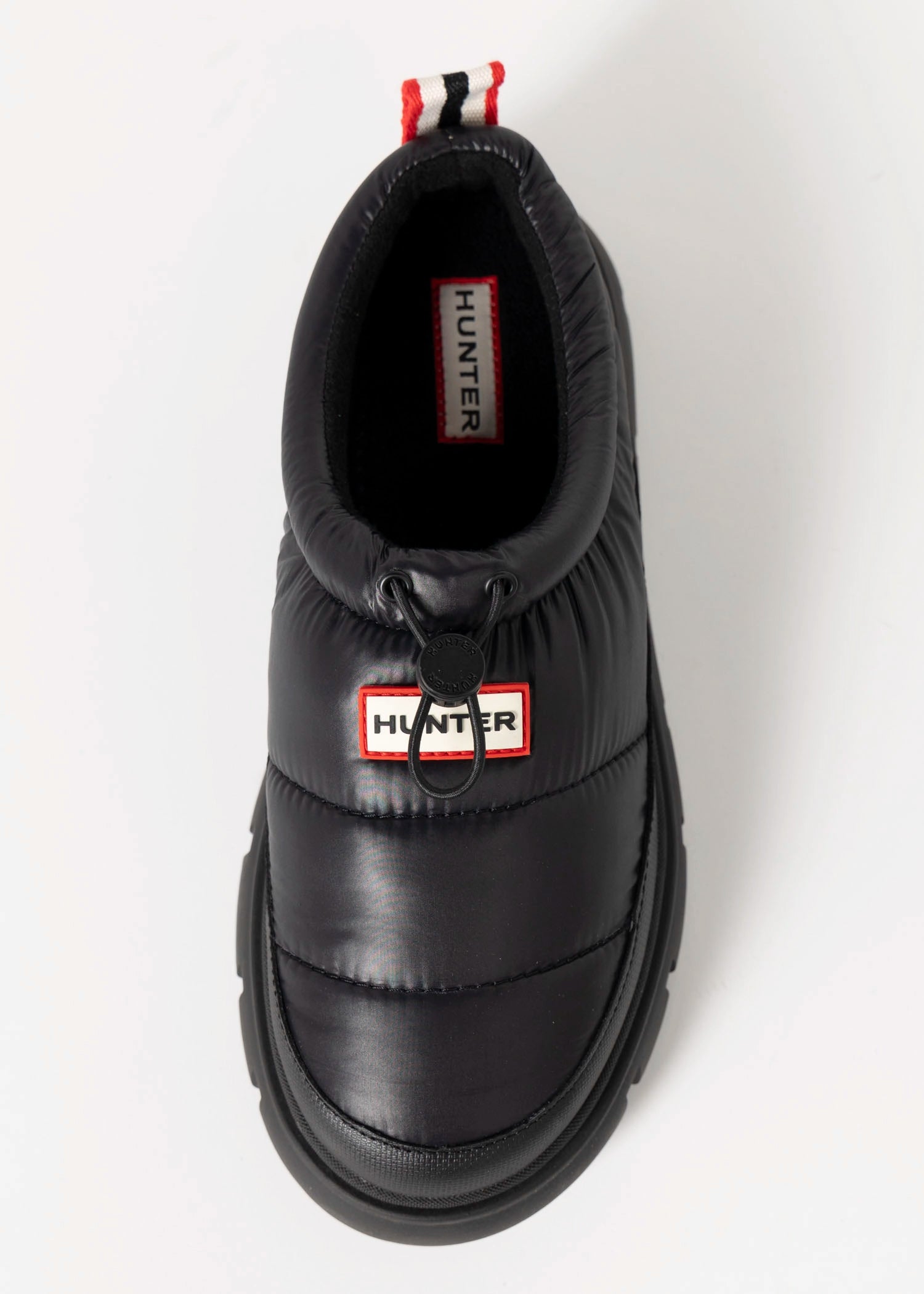 swatch_Black hunter boots madi 5 nylon puffer booties