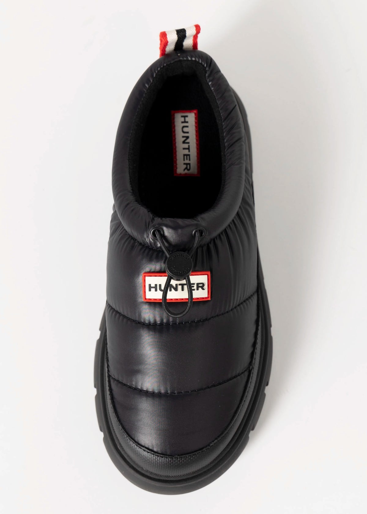 swatch_Black hunter boots madi 5 nylon puffer booties