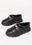 swatch_Black hunter boots madi 5 nylon puffer booties