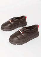 swatch_Dark Brown hunter boots madi 5 nylon puffer booties