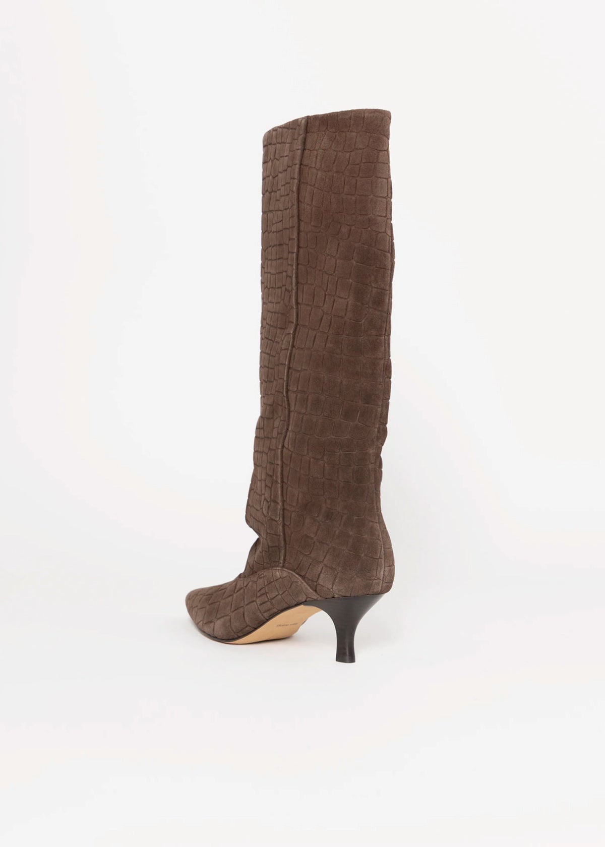 swatch_Chocolate Croc dolce vita roxla knee high boot