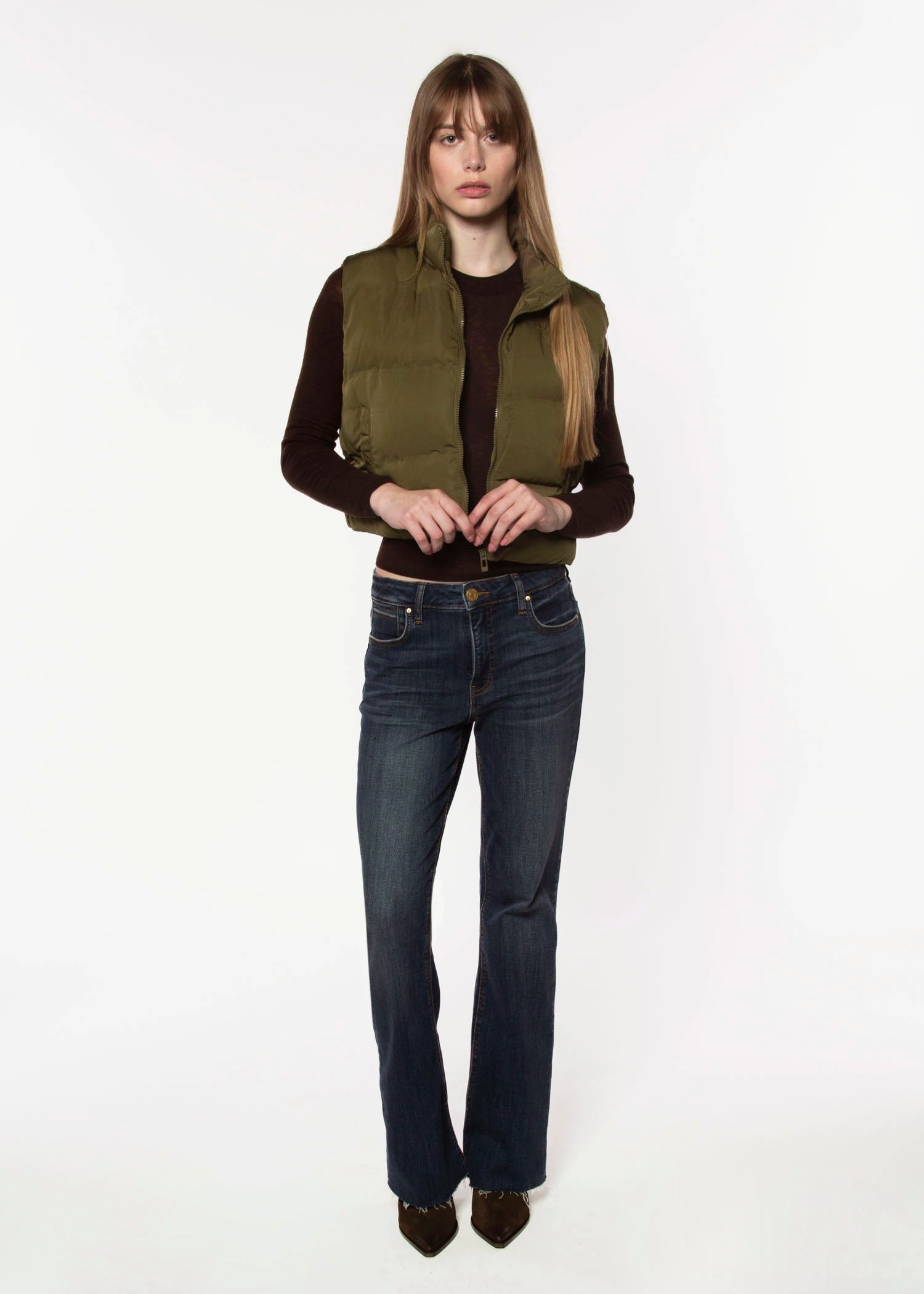 swatch_Olive izzy puffer vest