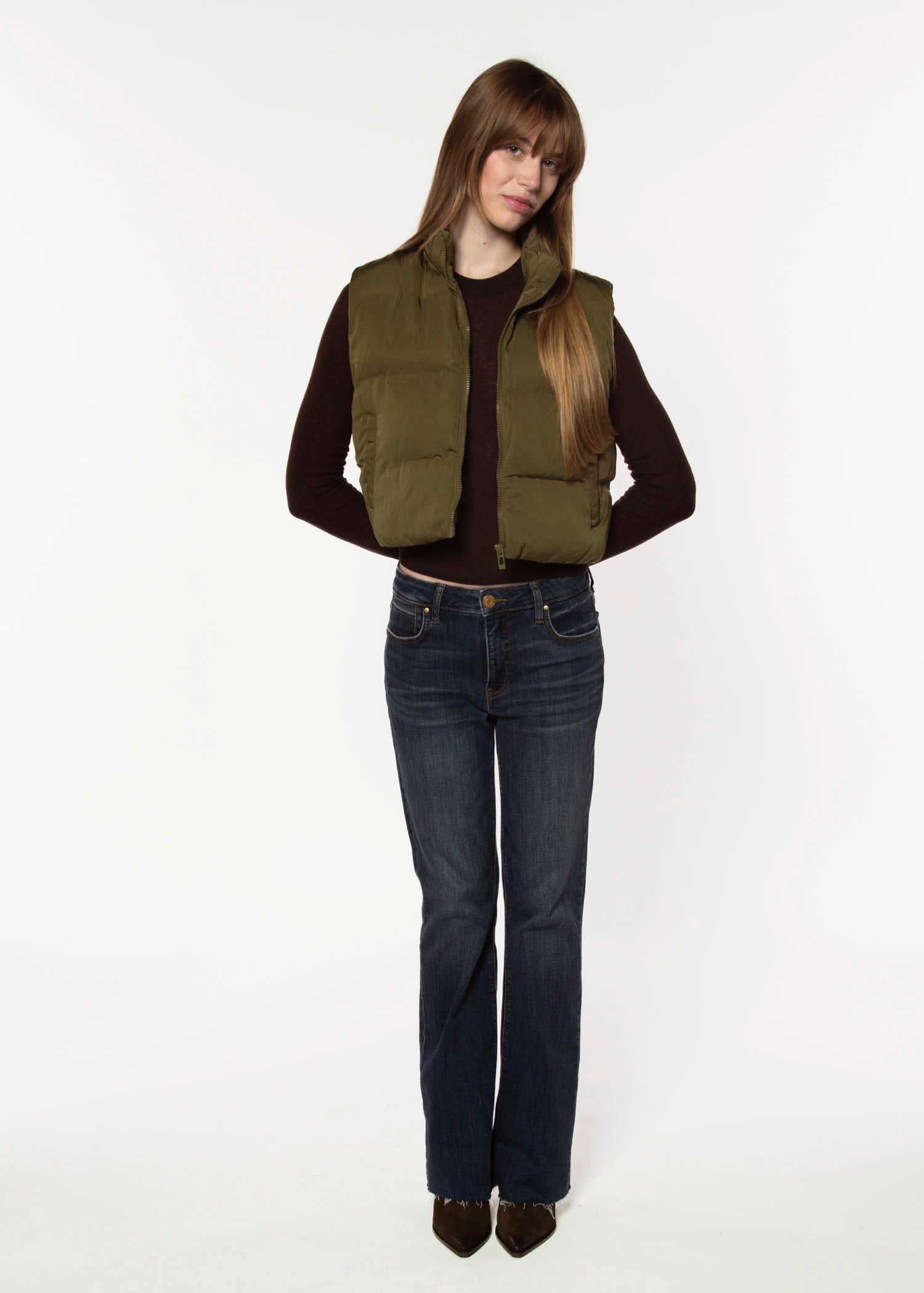 swatch_Olive izzy puffer vest