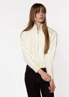 swatch_Chalk boucle zip cardigan sweaters