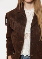 swatch_Brown down to earth suede jacket
