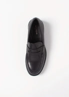 swatch_Black Leather kenova loafer shoes