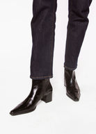 swatch_Black Patent giselle boot shoes