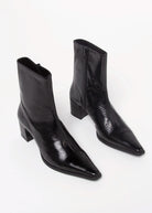 swatch_Black Patent giselle boot shoes