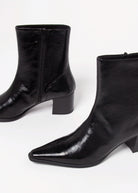 swatch_Black Patent giselle boot shoes