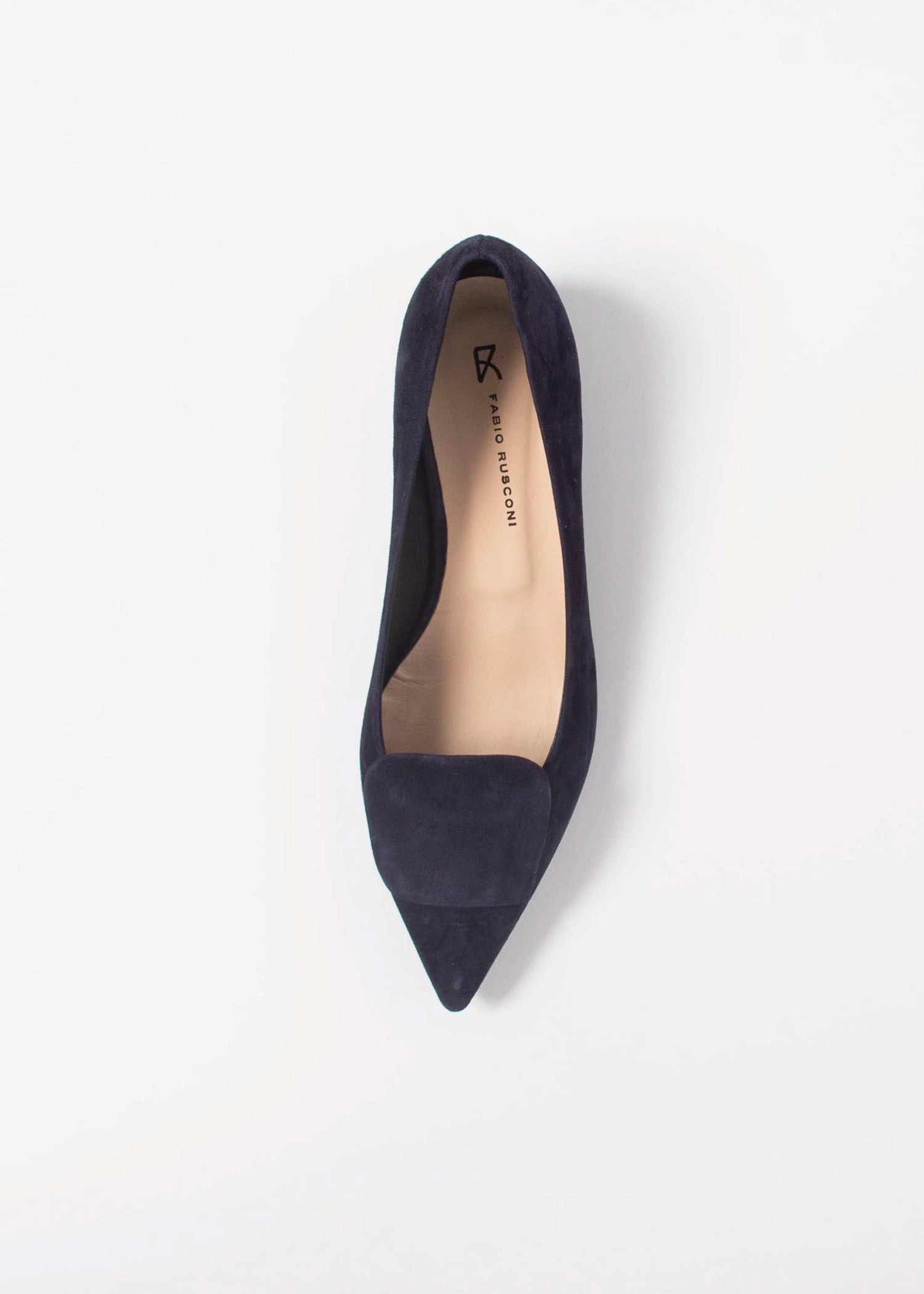 swatch_Navy Suede low heel pump shoes