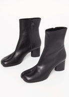 swatch_Black Leather tabi boot boots