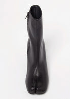 swatch_Black Leather tabi boot boots