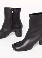swatch_Black Leather tabi boot boots