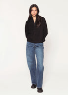 swatch_Black ilma zipper cardigan sweaters