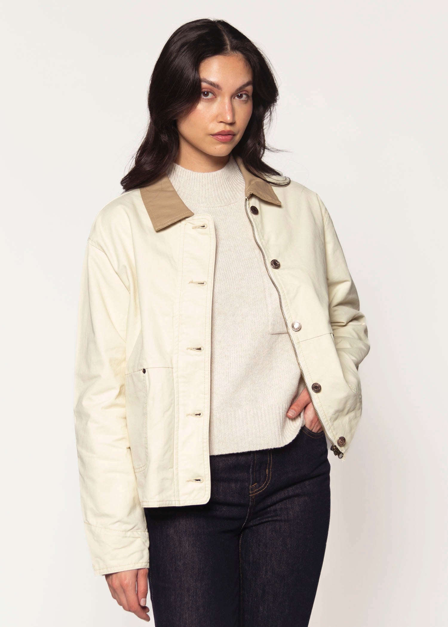 swatch_Ecru zola utility jacket coats