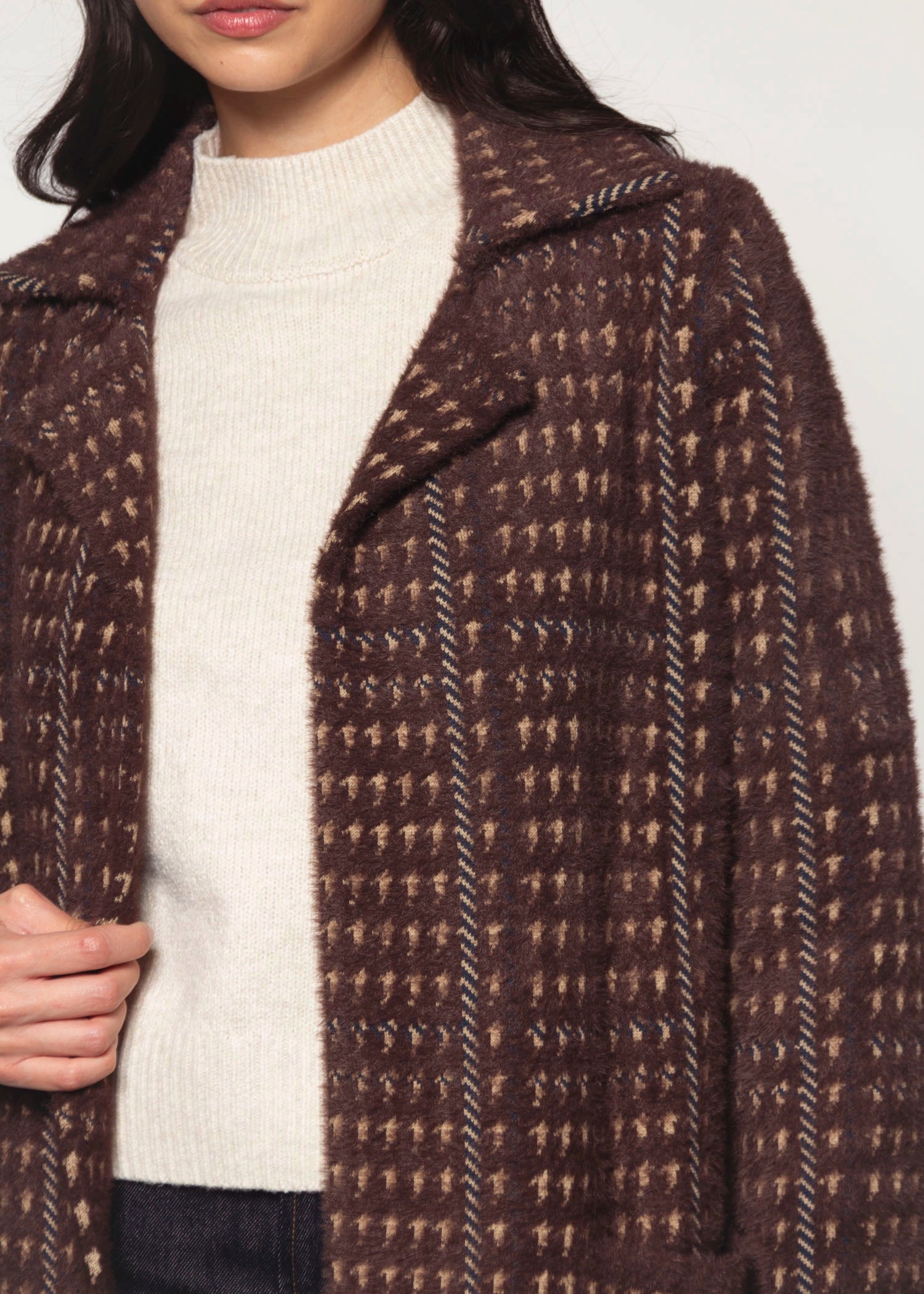 swatch_Chocolate/Oat Multi marceau coat coats