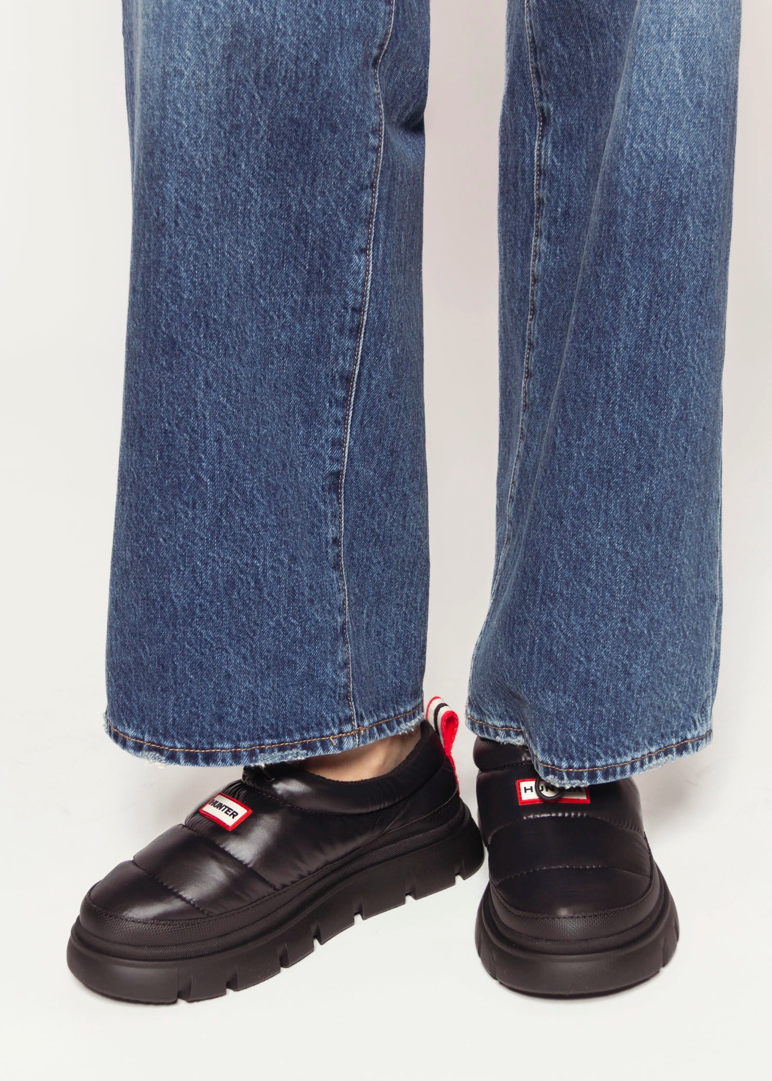 swatch_Black madi puffer slip on shoes