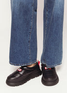 swatch_Black madi puffer slip on shoes