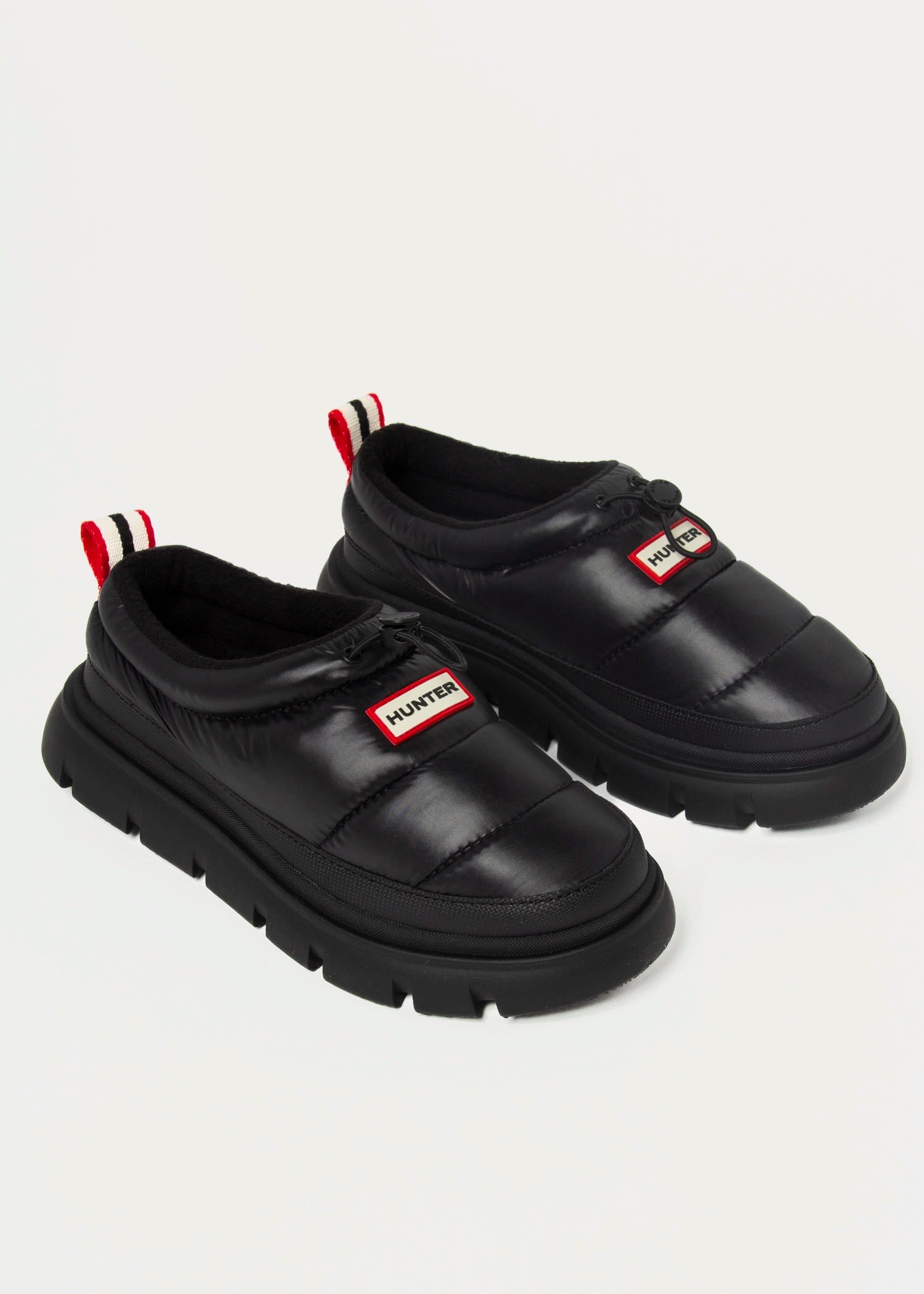 swatch_Black madi puffer slip on shoes