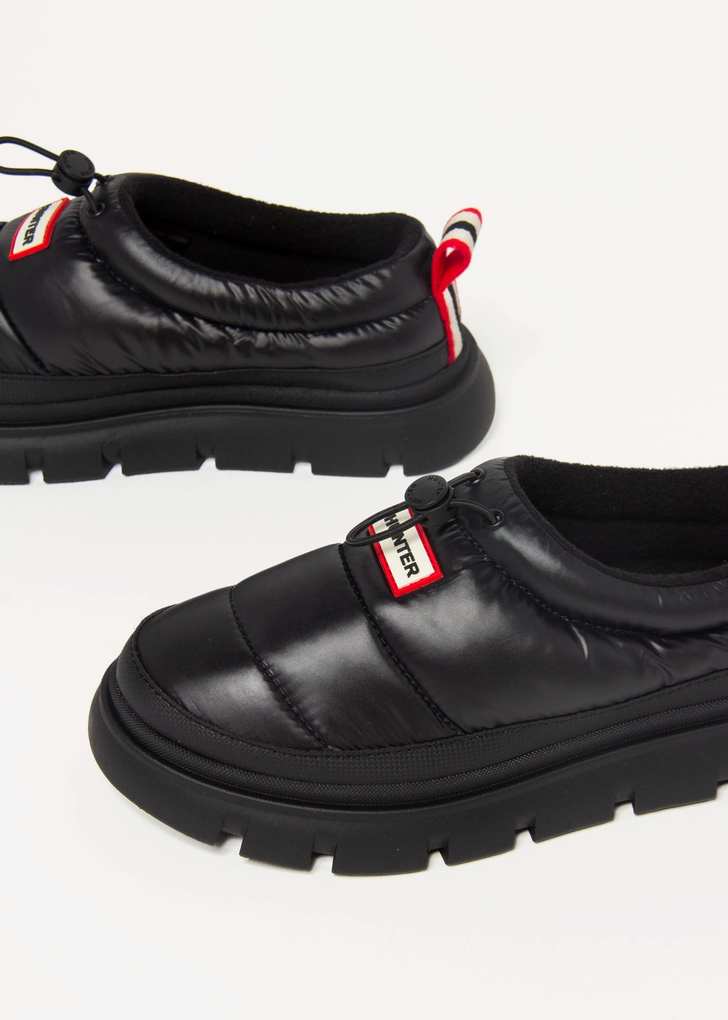 swatch_Black madi puffer slip on shoes