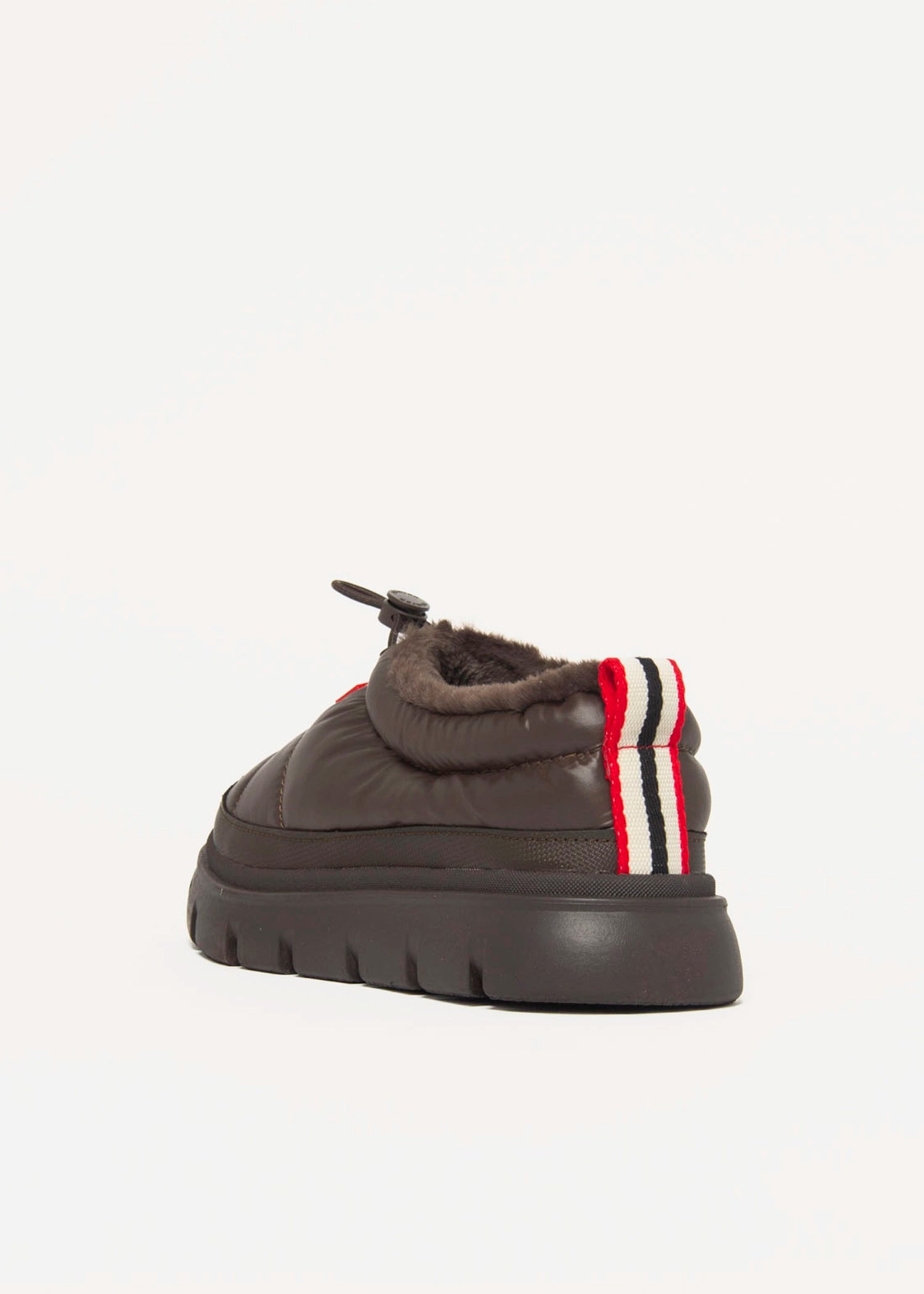 swatch_Dark Brown madi puffer slip on shoes