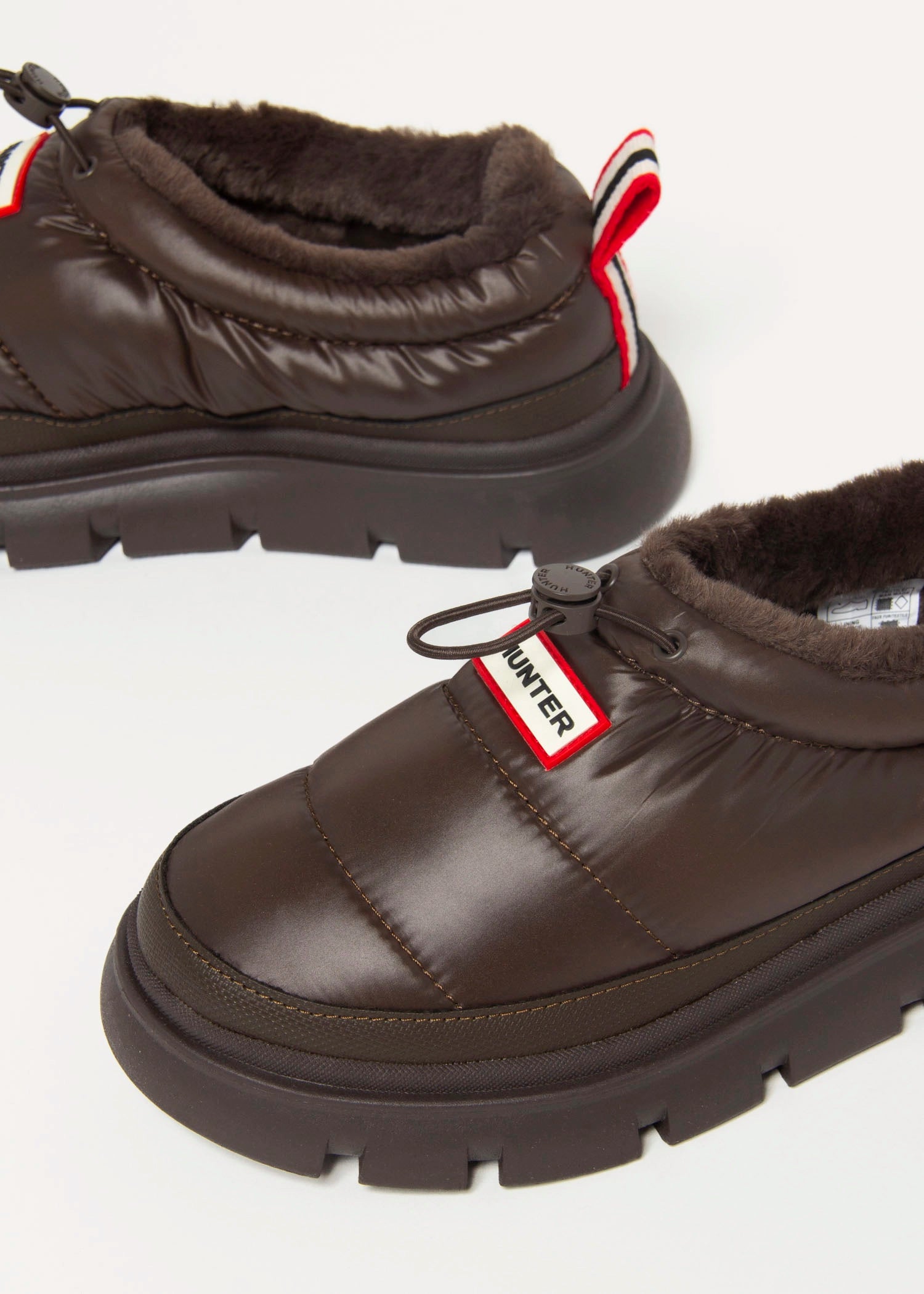 swatch_Dark Brown madi puffer slip on shoes