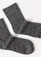 swatch_Charcoal/Black le bon shoppe sneaker socks