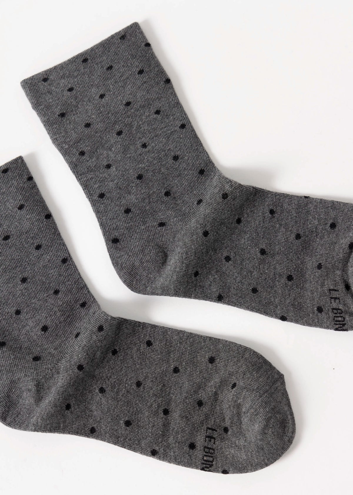 swatch_Charcoal/Black le bon shoppe sneaker socks