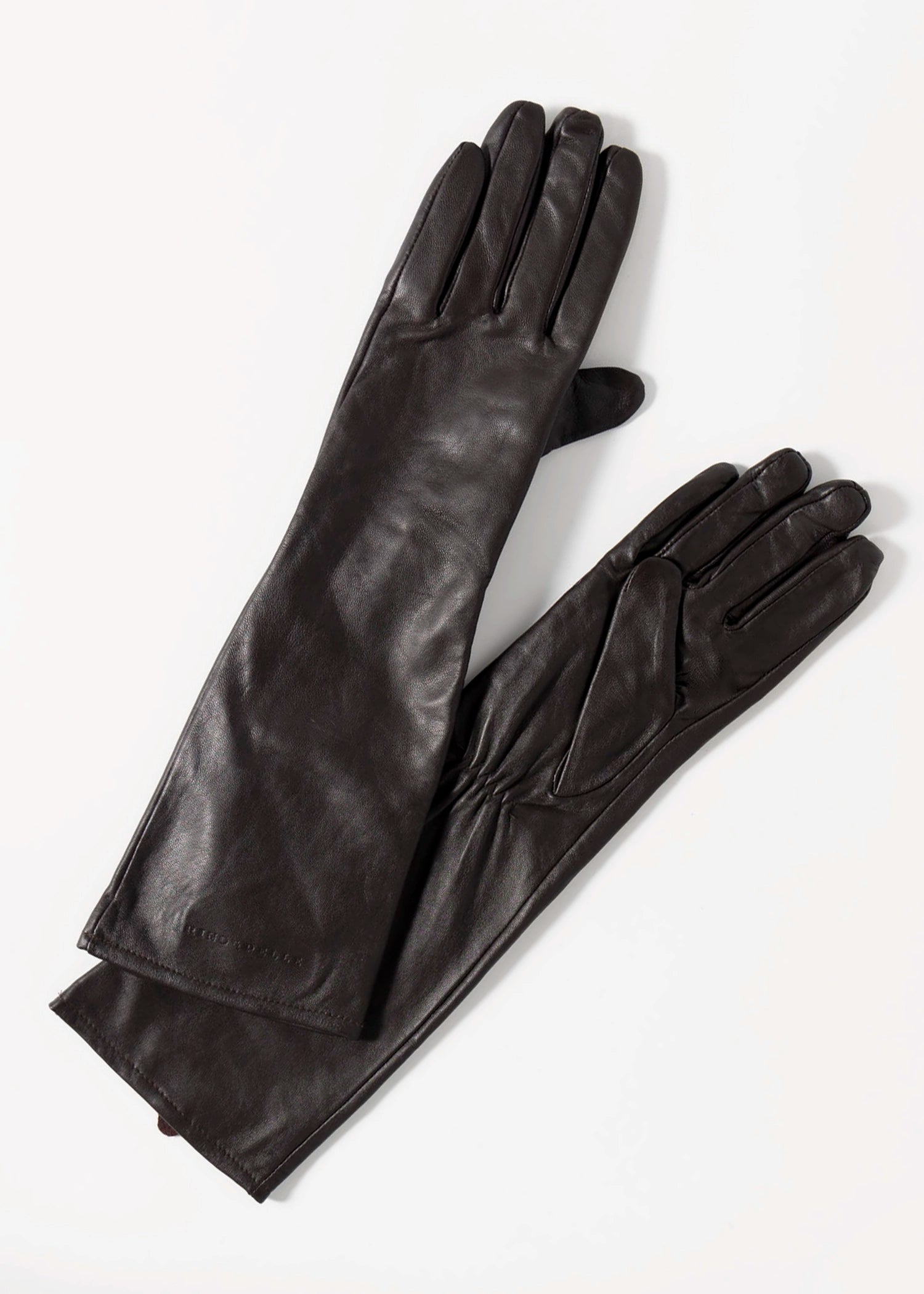 swatch_Black rino and pelle florianne long leather gloves